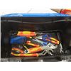 Image 4 : MasterCraft Tool Box with Miscellaneous Tools, 260 PSI Air Compressor with Gauge, Trouble Light, Bat