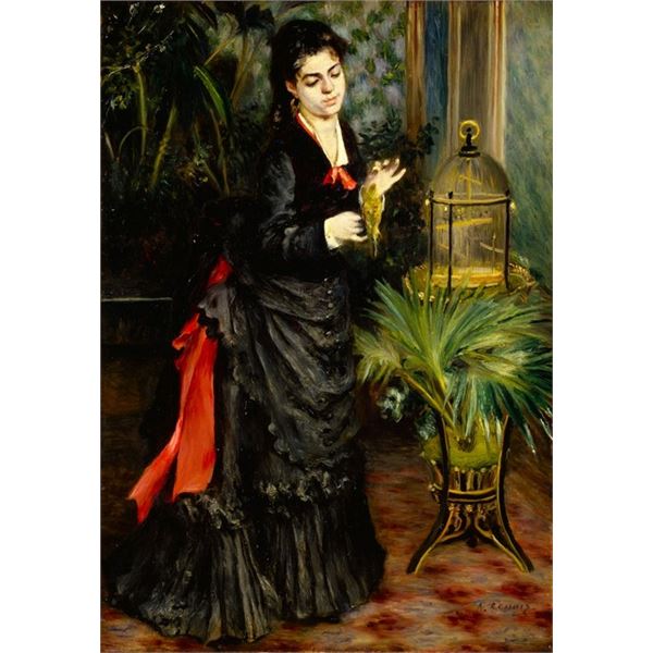 Renoir - Woman with Parrot (Henriette Darras)