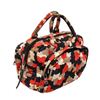 Image 3 : Prada Red Multicolor Canvas Zip Around Small Satchel Bag