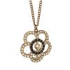 Image 3 : Chanel Gold Camellia Pearl Necklace