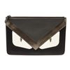 Image 2 : Fendi Black Leather Monster Pouch