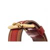 Image 8 : Louis Vuitton Brown Red Leather Aviator Strap