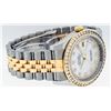 Image 4 : Rolex Mens Stainless Steel and Yellow Gold MOP String Diamond 36mm Datejust