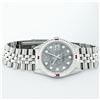 Image 5 : Rolex Mens SS Meteorite Diamond & Ruby Channel Set Datejust Wristwatch