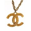 Image 3 : Chanel Gold Plated Brass CC Pendant Chain Nacklace