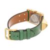 Image 3 : Hermes Green Gold Steel and Leather Medor PM Quartz Watch