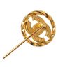 Image 5 : Chanel Gold CC Rhinestone Pin Brooch