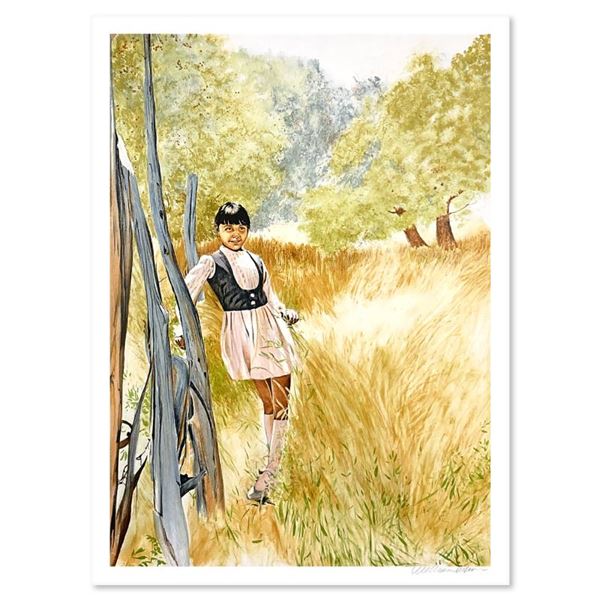 Girl in Meadow by Nelson, William