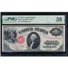 Image 1 : 1917 $1 Legal Tender Note PMG 58