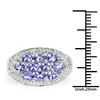 Image 4 : Plated Rhodium 1.70ctw Tanzanite Ring