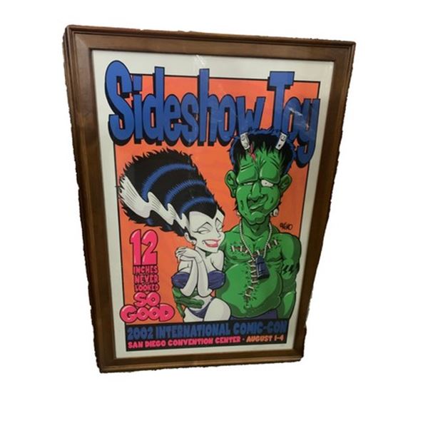 Sideshow Toy International Comic Con Framed Poster 2002