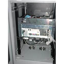 SERVER RACK, CPU, POWER STRIP