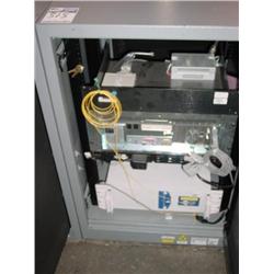 SERVER RACK,CPU,UPS,POWER STRIP,MODEM