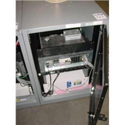 SERVER RACK,CPU,UPS,POWER STRIP,MODEM