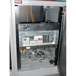 SERVER RACK,CPU,POWER STRIP,MODEM