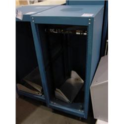 BLUE SERVER RACK WITH CPU