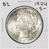 Image 1 : 1924-S $1 Peace Silver Dollar Coin