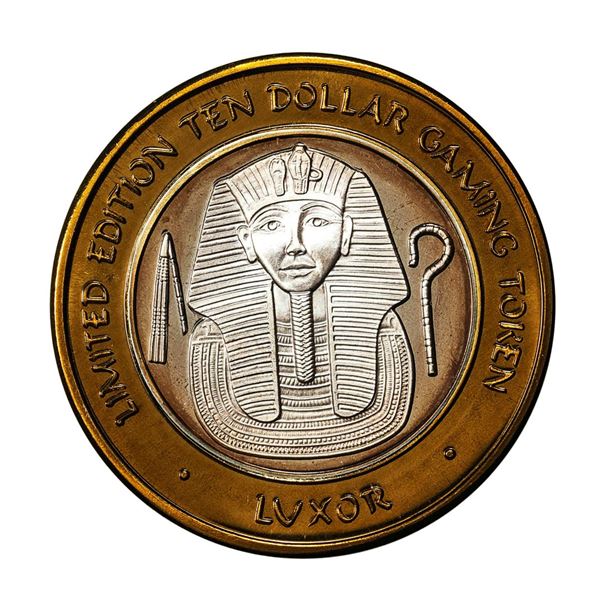 .999 Fine Silver Luxor Las Vegas, Nevada $10 Limited Edition Gaming Token