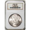 Image 1 : 1896 $1 Morgan Silver Dollar Coin NGC MS63 Nice Toning