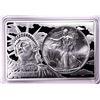 Image 1 : 1993 $1 American Silver Eagle Coin & 2oz Silver Bar Set