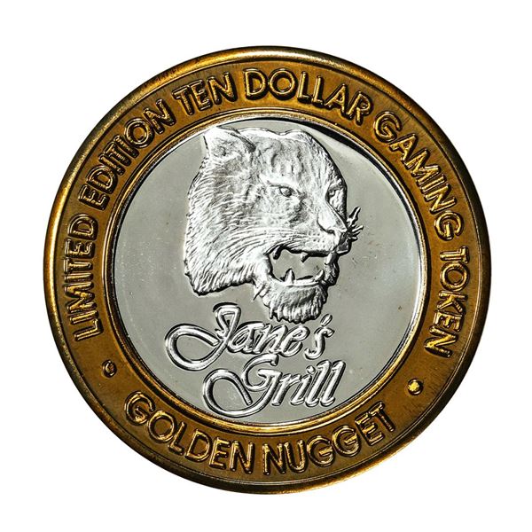 .999 Silver Golden Nugget Las Vegas, Nevada $10 Casino Limited Edition Gaming Token