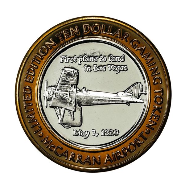 .999 Silver McCarran International Airport Las Vegas, NV $10 Limited Gaming Token
