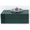 Image 6 : Rolex Ladies Stainless Steel Purple String Diamond & Ruby Datejust Wristwatch