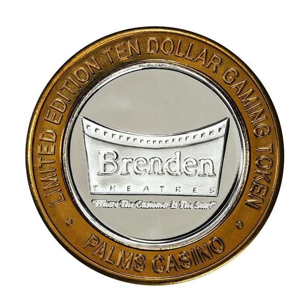 .999 Silver Palms Casino Las Vegas, Nevada $10 Limited Edition Gaming Token