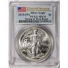 Image 1 : 2013-(W) $1 American Silver Eagle Coin PCGS MS70 First Strike West Point