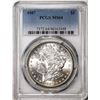 Image 1 : 1887 $1 Morgan Silver Dollar Coin PCGS MS64