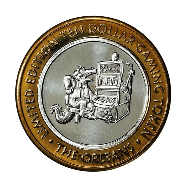 .999 Fine Silver The Orleans Las Vegas, Nevada $10 Limited Edition Gaming Token