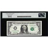 Image 2 : 1995 $1 Federal Reserve Note Fr.1921-C Full Offset Error Legacy Extremely Fine 40PPQ