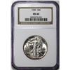 Image 1 : 1945 Walking Liberty Half Dollar Coin NGC MS64