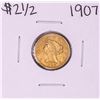 Image 1 : 1907 $2 1/2 Liberty Head Quarter Eagle Gold Coin
