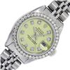 Image 2 : Rolex Ladies Stainless Steel Yellow Diamond Datejust Wristwatch