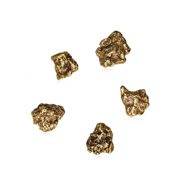 Lot of Gold Nuggets 3.45 Grams Total Weight