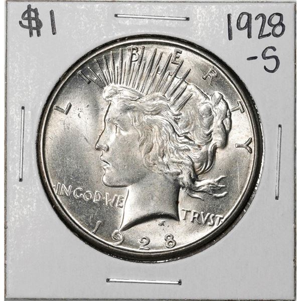 1928-S $1 Peace Silver Dollar Coin
