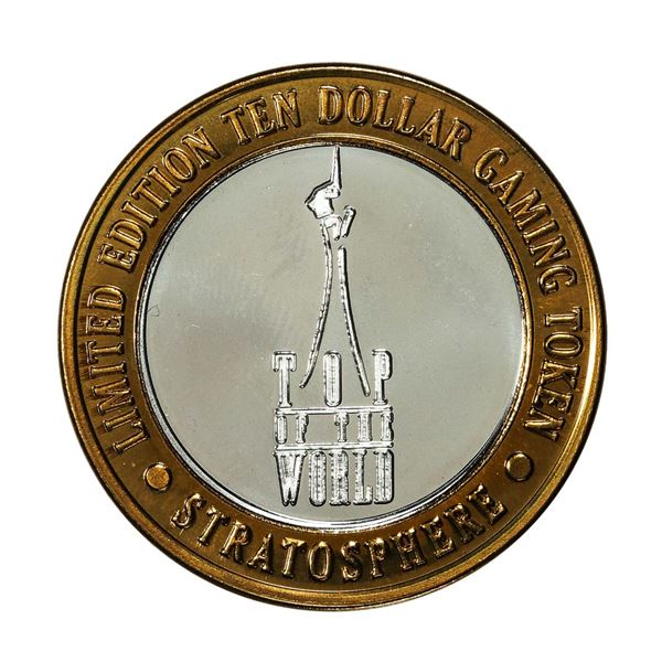 .999 Silver Stratosphere Las Vegas, Nevada $10 Casino Limited Edition Gaming Token