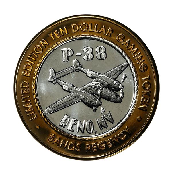 .999 Fine Silver The Sands Regency Reno, Nevada $10 Limited Edition Gaming Token