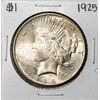 Image 1 : 1925 $1 Peace Silver Dollar Coin