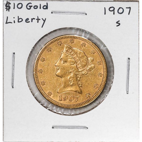 1907-S $10 Liberty Head Eagle Gold Coin