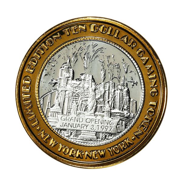 .999 Silver New York New York Hotel & Casino $10 Limited Edition Gaming Token