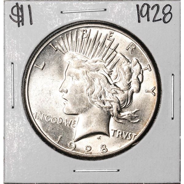 1928 $1 Peace Silver Dollar Coin