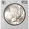 Image 1 : 1928 $1 Peace Silver Dollar Coin