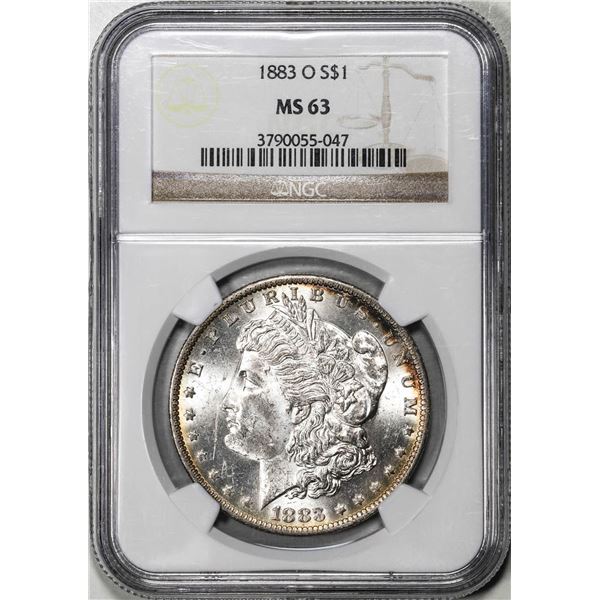1883-O $1 Morgan Silver Dollar Coin NGC MS63