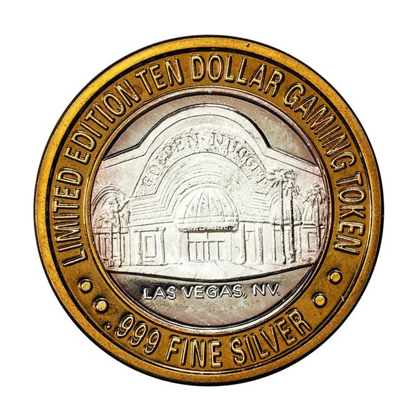 .999 Silver Golden Nugget Las Vegas, NV $10 Casino Limited Edition Gaming Token