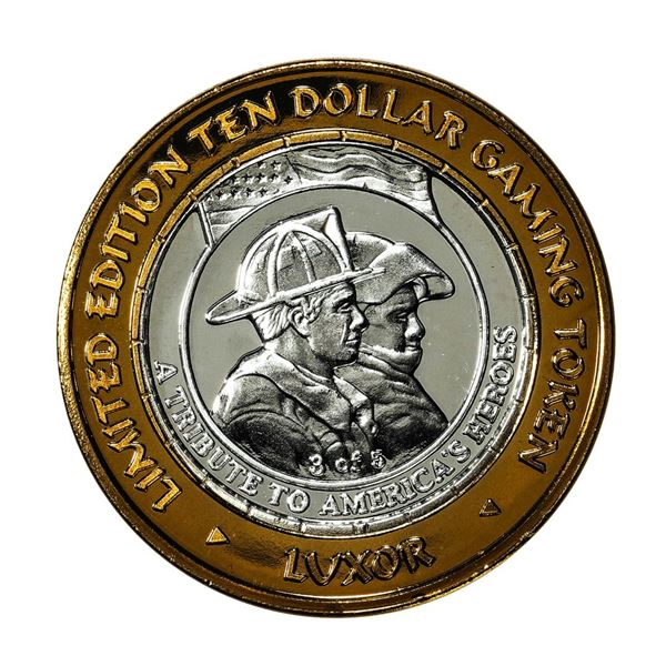 .999 Fine Silver Luxor Las Vegas, Nevada $10 Limited Edition Gaming Token