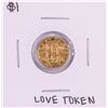Image 1 : $1 Indian Princess Head Gold Dollar Love Token Coin Holed