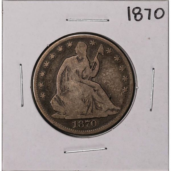 1870 Seated Liberty Half Dollar Coin