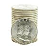 Image 1 : Roll of (20) Brilliant Uncirculated 1954 Franklin Half Dollar Coins